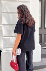 Alba Plain Black Tee
