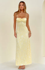 Ely Yellow Lace Maxi Formal Dress - PRE ORDER