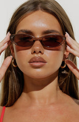 Otra Eyewear Lulu Olive/Brown Cat Eye Sunglasses