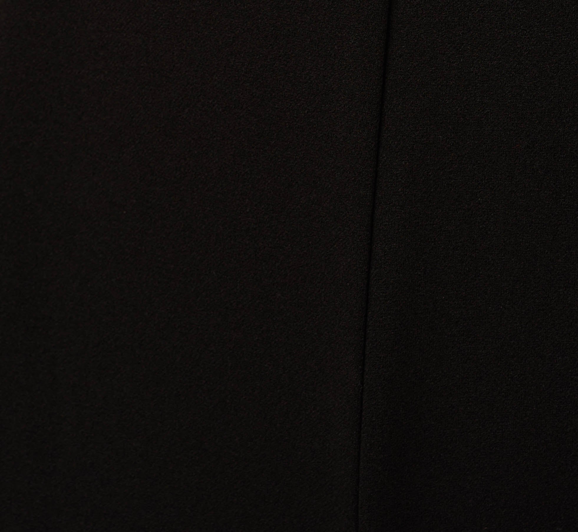 Long Sleeve Crepe Jumpsuit With Tuxedo Collar In Black