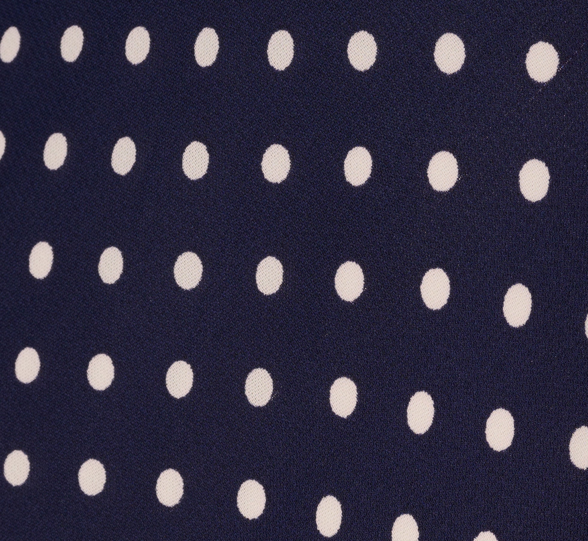 Dot Print Chiffon Halter Maxi Dress With Sash Waist In Navy Ivory