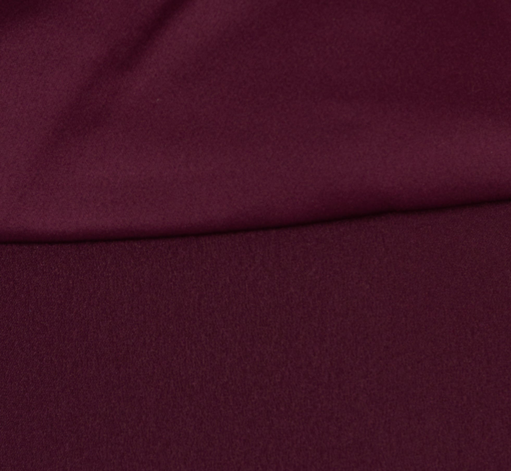 One-Shoulder Long Satin Crepe Mermaid Gown In Bordeaux Glow