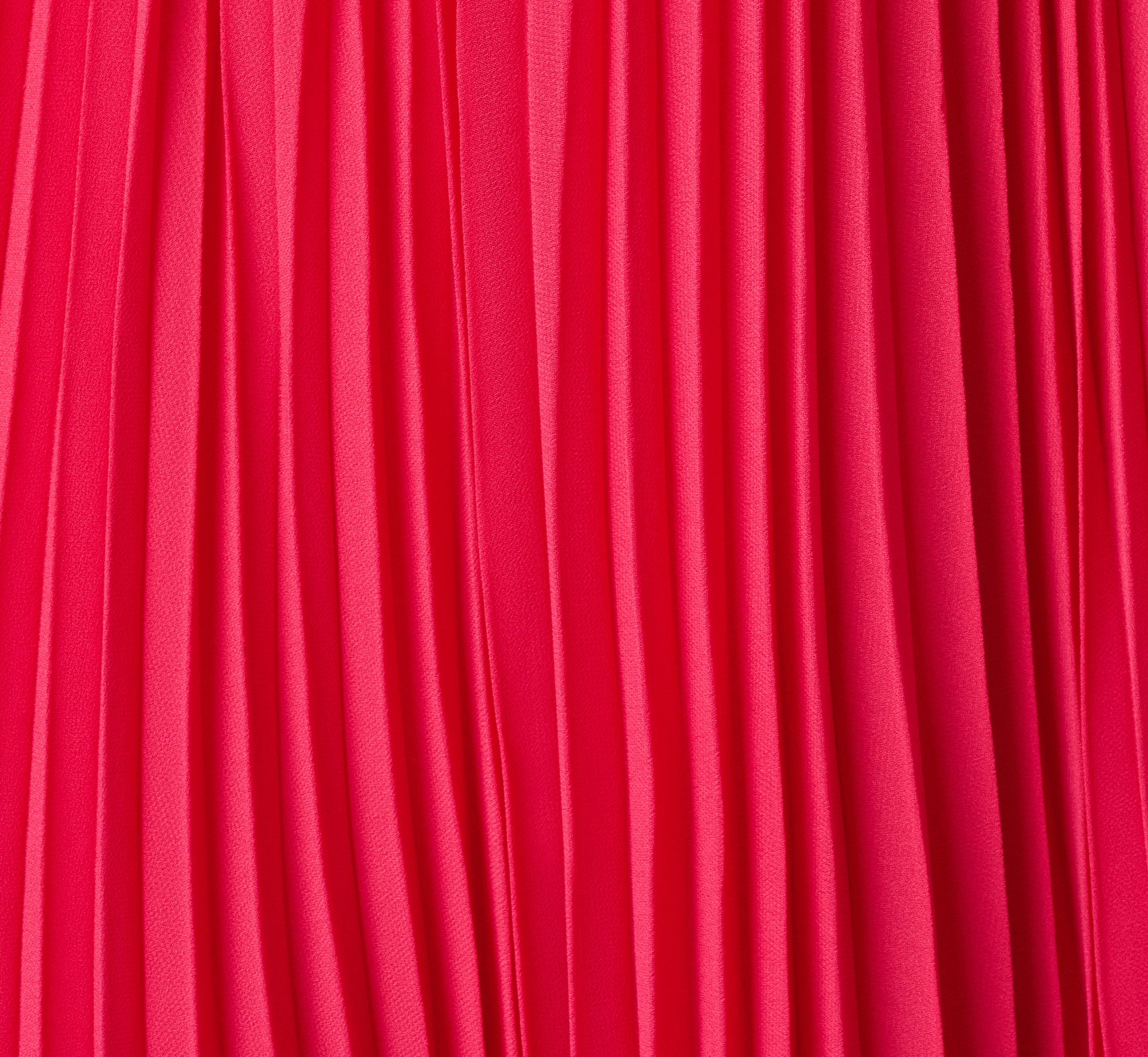 Pleated Chiffon Hardware Halter Gown In Pink Cherry