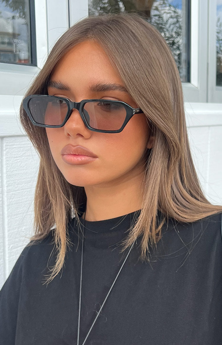 Otra Eyewear Izzy Black Olive Square Frame Sunglasses