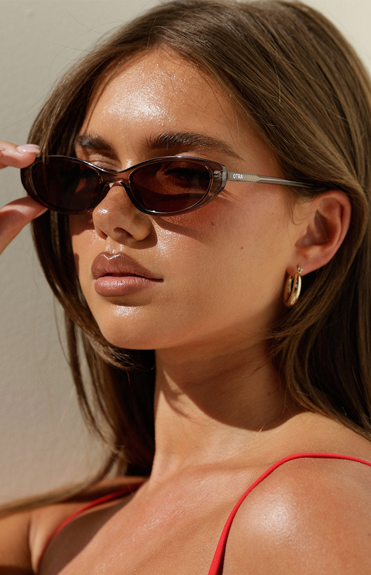 Otra Eyewear Lulu Olive/Brown Cat Eye Sunglasses