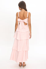 Provence Bloom Tiered Maxi Dress Rosewater