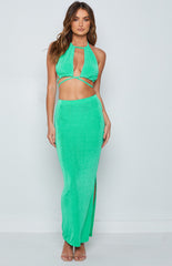 Ophelia Green Maxi Skirt