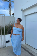 That Occasion Blue Maxi Skirt