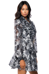 NEXT TIME BELTED MINI DRESS